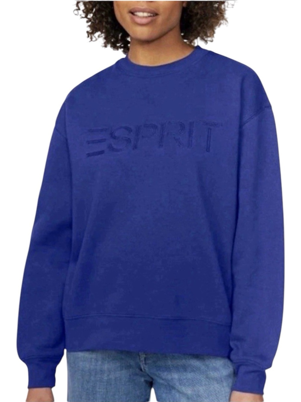 ESPRIT Women’s Sweatshirt In Large Royal Blue